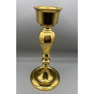Vtg Solid Brass Candle StickHolder‎ 12" Made In India